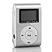 E-XUJING Mini USB Clip MP3 Player LCD Screen Support 32GB Micro SD TF Card Silver