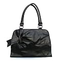 Side Bow Fashion Shoulder Bag Black
