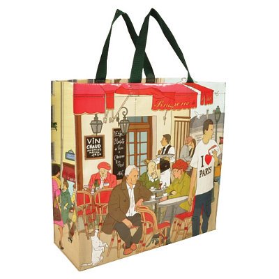 Blue Q I-Heart-Paris Shopper Tote