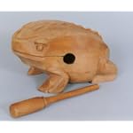Rhythm Fusion xtra Large Wood frog w/stick, hand carved