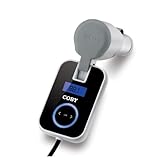 Coby CA-745 Wireless FM Car Transmitter with Digital Display and DC Car Cigarette Lighter Adapter