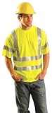 Hi-Viz Yellow Lightweight Wicking T-Shirt w/Reflective Stripes, Med, LUXSSETP3