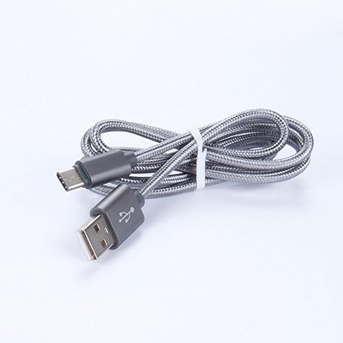 [Backup for Mobile Electronics] Techbros Type C Data Cable Unique Nylon Design USB Cable Quick Charge compatible for Macbook ChromeBook Pixel Nexus 5X OnePlus 2 Nokia N1 Tablet (1 year warranty) Black