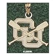 Columbia Univ "Cu" Oars Charm/Pendant -14K/10K, Stainless Steel or Gold Plated