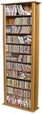 IMAGE OF Media Storage Capacity Tower-Tall Single in Oak by Venture Horizon