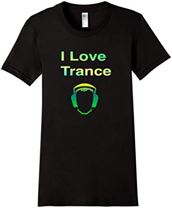 Women's Music shirt trance Large Black