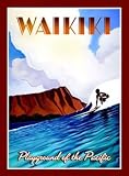  Playground of the Pacific Surf Art Print - Matted and Signed by Wade Koniakowsky