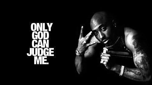 Ryan Beers 2pac monochrome tupac shakur only god can judge me 4-size Canvas Poster