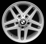 00 BMW 323CI 323-ci ALLOY WHEEL RIM 15 INCH, Diameter 15, Width 6.5 (10 SPOKE; 5 DOUBLE SPOKE, 4DR), 42mm offset Style #53, SILVER, 1 Piece Only, Remanufactured (2000 00) ALY59286U10