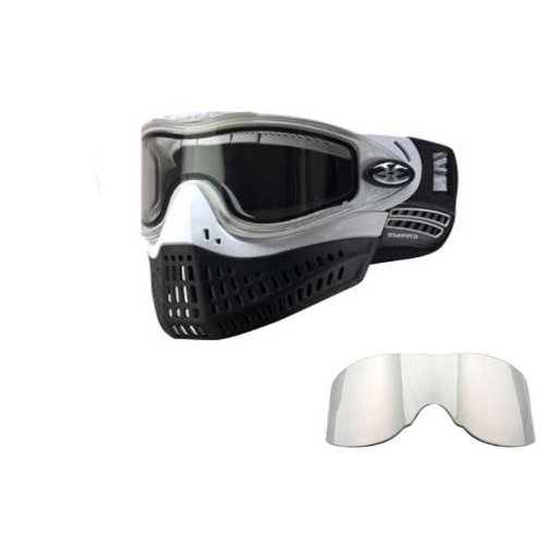 Empire eFlex Paintball Thermal Goggle Mask White + Silver Mirror