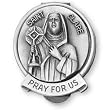 Fine Pewter Saint Clare Visor Clip