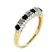 9ct Gold Ladies 203062/000/305 Diamond & Sapphire Stone Set 1/2 Eternity Ring