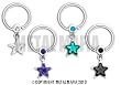 NIPPLE CAPTIVE RING WITH STAR NPLCPST1BZ- BLUE ZIRCON