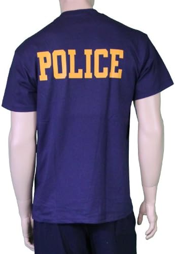 NYPD Tee Short Sleeve Police Back Print T-Shirt Navy