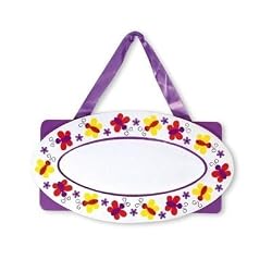 Melissa & Doug Butterflies Door Plaque