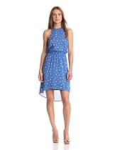 Hot Sale Splendid Women's Floral Dot Dress, French Blue, Large
