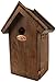 Esschert Design Chickadee Bird House - Antique Wash with Asphalt Roof