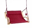 Outback Double Basket Weave Lounger, Burgundy