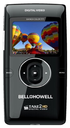 Bell+Howell Take2HD T200-BK Camcorder with HD Recording, 1x Optical Zoom and 2-Inch LCD Screen (Black)