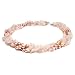 {OnlyOne! FLASH Deal} HinsonGayle Triple Strand Pink Cultured Pearl and Rose Quartz Torsade Necklace (Sterling Silver)