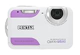 Pentax Optio Ws80 Waterproof Digital Camera - White/pink (10mp, 5 X Optical Zoom) 2.7 Inch Screen