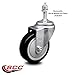 Black Polyurethane Swivel Threaded Stem Caster w/4