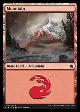 Magic: the Gathering - Mountain (265/269) - Khans of Tarkir - Foil