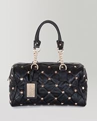 Quilted Pyramid Stud Satchel