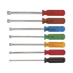 Klein 89904 6-Inch Shanks Nut Driver Set, 7-Piece