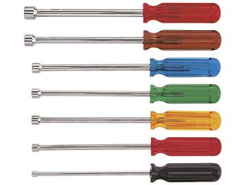 Klein 89904 6-Inch Shanks Nut Driver Set, 7-Piece