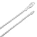 Men's 2.2mm Solid 925 Sterling Silver Military Ball Chain Necklace