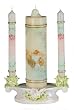 Wedding Unity Candles and Base - 10in. Center and 6in. Side Candles - Bee's Wax - Hand Sculptured