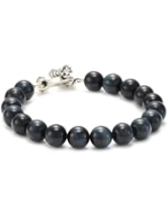 King Baby 10mm Blue Tiger Eye with Toggle Clasp Bracelet