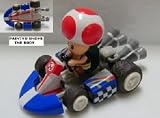 Nintendo World Store Tiny Mini Super Mario Kart Figure TOAD (1" X 2")IMAGE