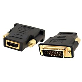 PC Trading Gold Plated Male DVI-I to Female HDMI Cable Adapter - DVI-I (24+5) to HDMI (Type A)