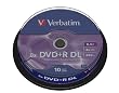 Verbatim 43666 8x Data Life DVD+R - Spindle 10 Pack