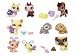Littlest Pet Shop Set of 9 Pets Wave 1 Ladybug Snail Pony Cat Twin Hamsters Pug Pig Butterfly