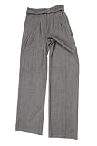 Karen Walker womens high waisted belted wool trouser pants