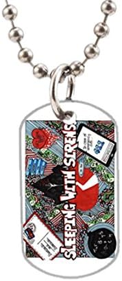 Sleeping With Sirens Custom Oval Dog Tag Pet Tag (Size:1.2X2X0.1 inches), Aluminum Dog Tag Pendant Necklace beads chain Charm Unique Gift
