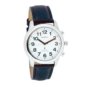 Talking Radio Controlled Stainless Watch Leather