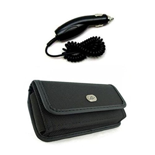 Horizontal Heavy Duty Rugged Case and Car Charger for CAT B15Q