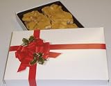 Gourmet Food : Scott's Cakes 1 lb. Cashew Brittle in a Ribbon n Holly Box