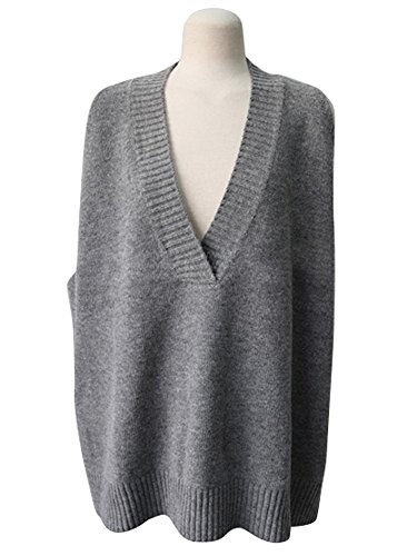 (Les Hiboux) Vネック ニット ノースリーブ ベスト レディース ロング サイズ レ・イブー オリジナルタグ入り