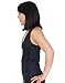 Delfin Spa Women's Heat Maximizing Neoprene Anti Cellulite Underbust Racerback Exercise Tank, Black, Small