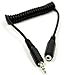 kenable COILED 3.5mm Stereo Jack to Socket Headphone Extension Cable Lead 1m (~3 feet)