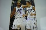 Jazz Boozer Kirilenko Dual Signed Auth 11x14 Photo Psa - Autographed NBA Photos
