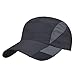 Mens Summer Beach Travel Quick-Dry Mesh Sun UV Large Brim Baseball Hat Cap Visor