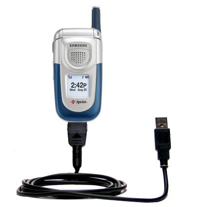 Classic Straight USB Cable for the Samsung SPH-A760 with Power Hot Sync and Charge capabilities - Gomadic Brand w/ TipExchange Technology