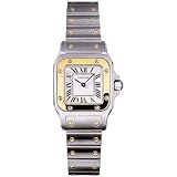 Cartier Santos Two-Tone 18kt Yellow Gold and Steel Ladies Watch W20012C4 by Cartier