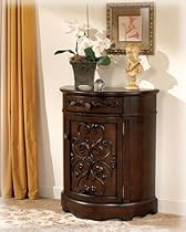 Hot Sale Norcastle Traditional Dark Brown Accent Cabinet